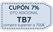7% dto. adicional para compras superiores a 700€