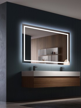 Espejo de baño luz LED Frame