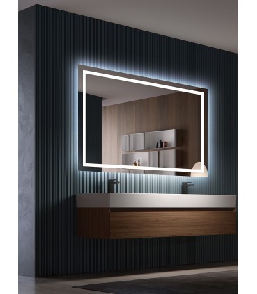 Espejo de baño luz LED Frame